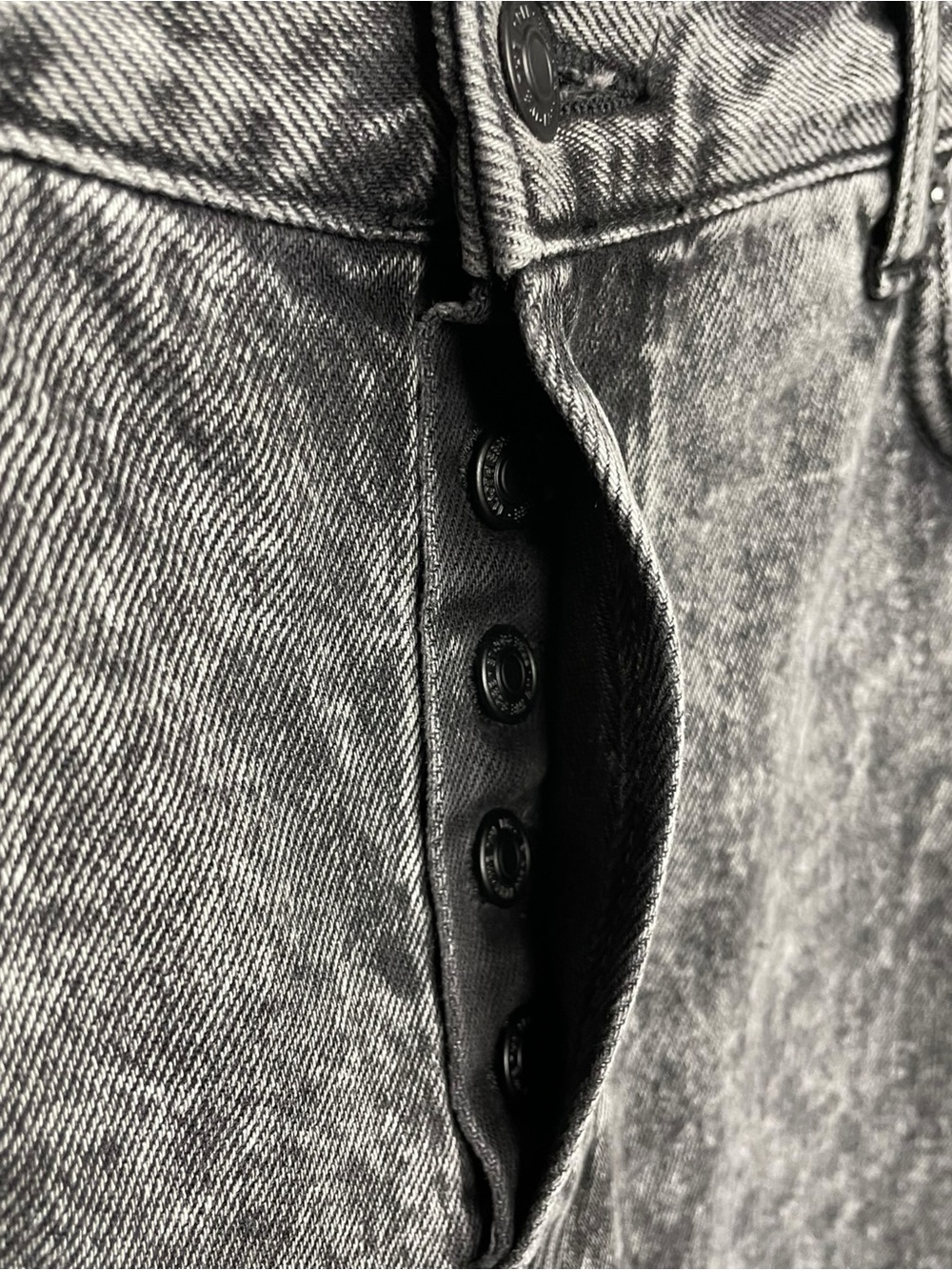 NEW We the Free People High-Rise Distressed Straight Leg Jeans — Washed Gray 28 - Picture 6 of 11